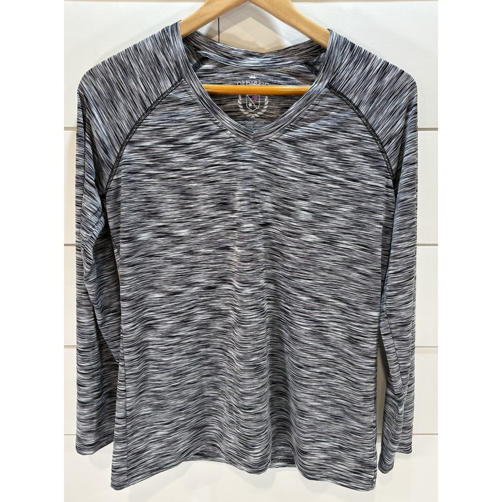 Athletic Collection by 26 International Women's Small Grey White Long Sleeved L